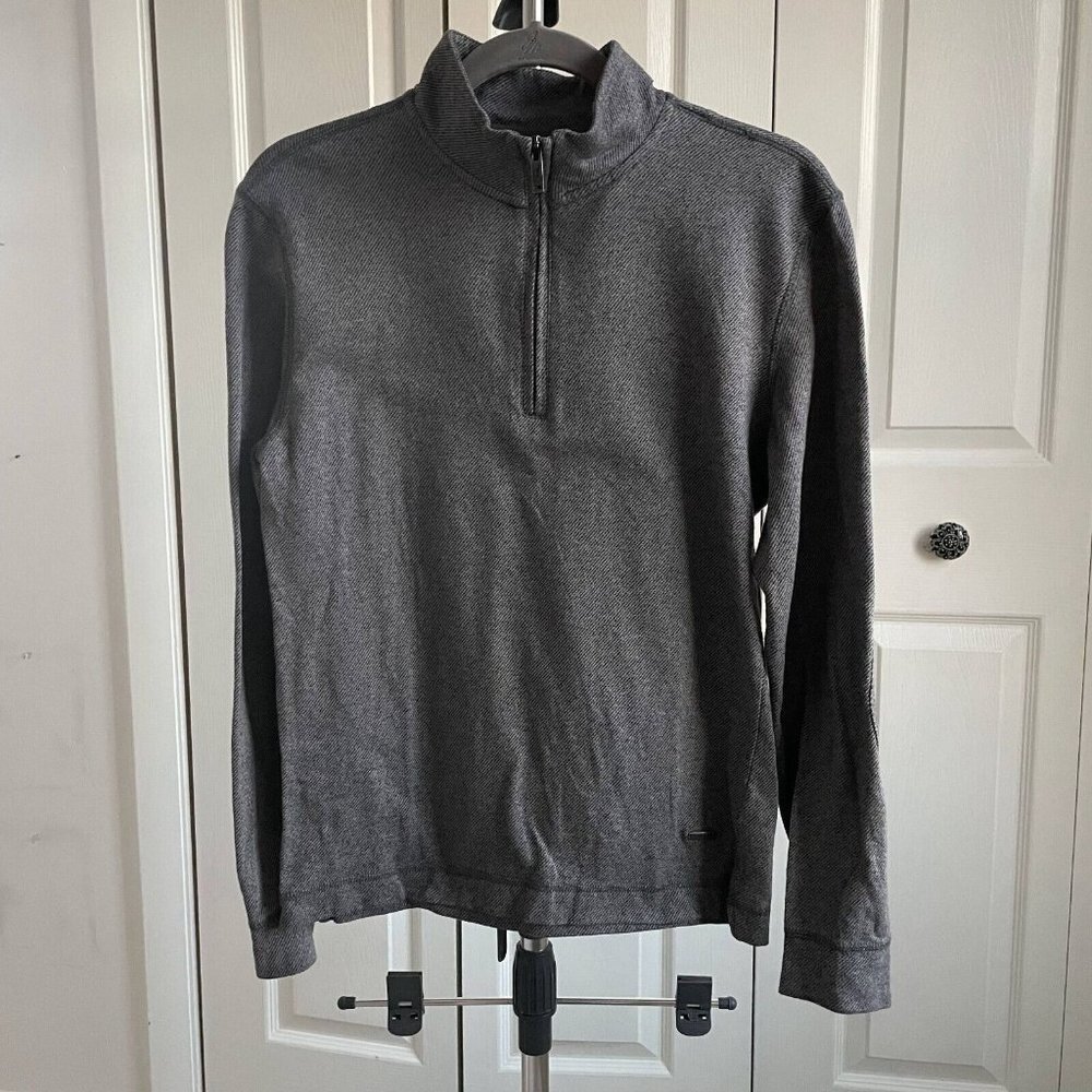 Rodd & Gunn Merrick Bay 1/4 Zip Sweater Men X-Small Gray Mock Neck Long Sleeve